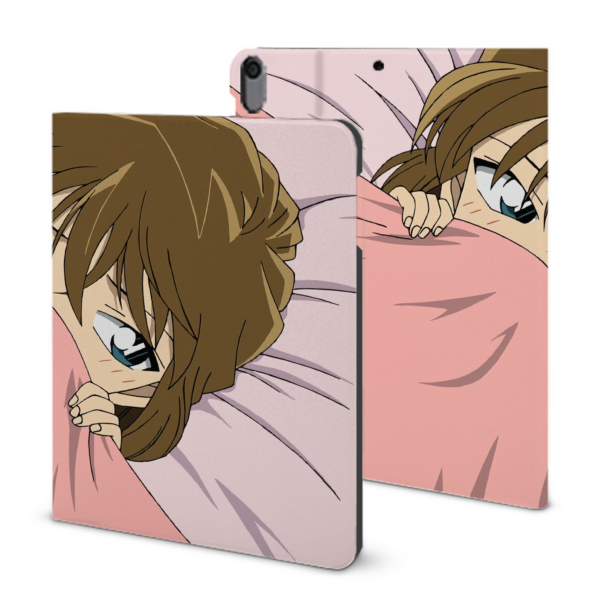 （画像用） 名探偵コナン Detective Conan IPad ケース ブック型 PUレザー TPU 耐衝撃 軽量 薄型 ペン収納なし 全面保護 IPad 各モデル対応